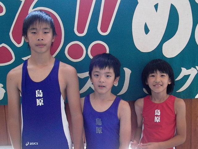 2010.08.12 全国少年少女レス 馬渡君ら3位入賞