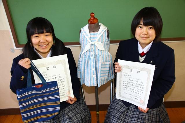 2011.02.01 島農の坂本さんが県被服作品コンクールで最優秀賞に