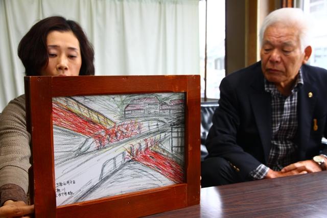 2011.11.11 元深江町消防団長の石川さんが噴火災害の記憶を紙芝居に
