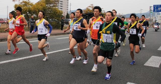 2012.01.18 島原半島駅伝大会で国見が初優勝を飾った。