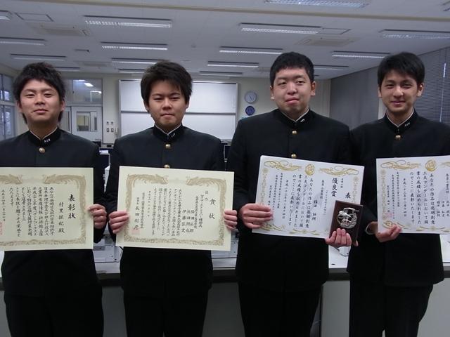2012.03.01 島原工高電気科3年生4人がモノづくりの喜び語る